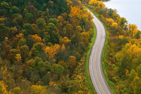 Great River Road, Wisconsin, view from Maiden Rock Bluff near Stockholm