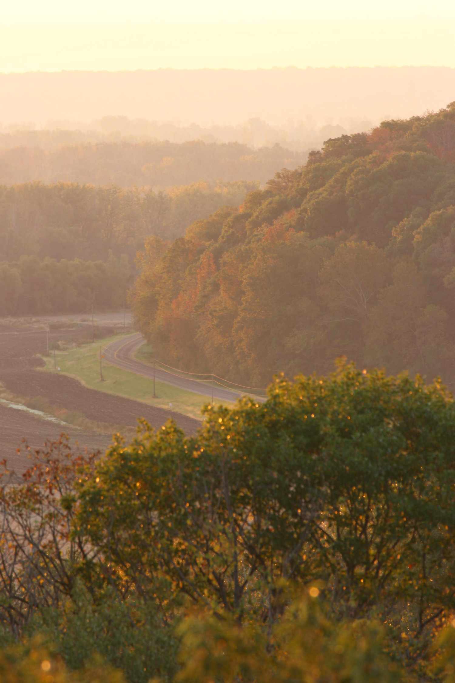 Kansas: Glacial Hills Scenic Byway four-state overlook