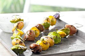 Smokin' Hot Potato Kabobs with Rosemary-Chipotle Butter