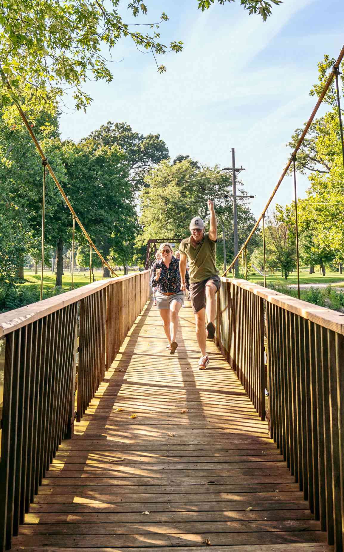 Pontiac's swinging bridges