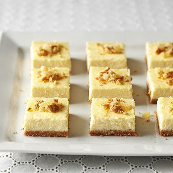 Eggnog Cheesecake Bars