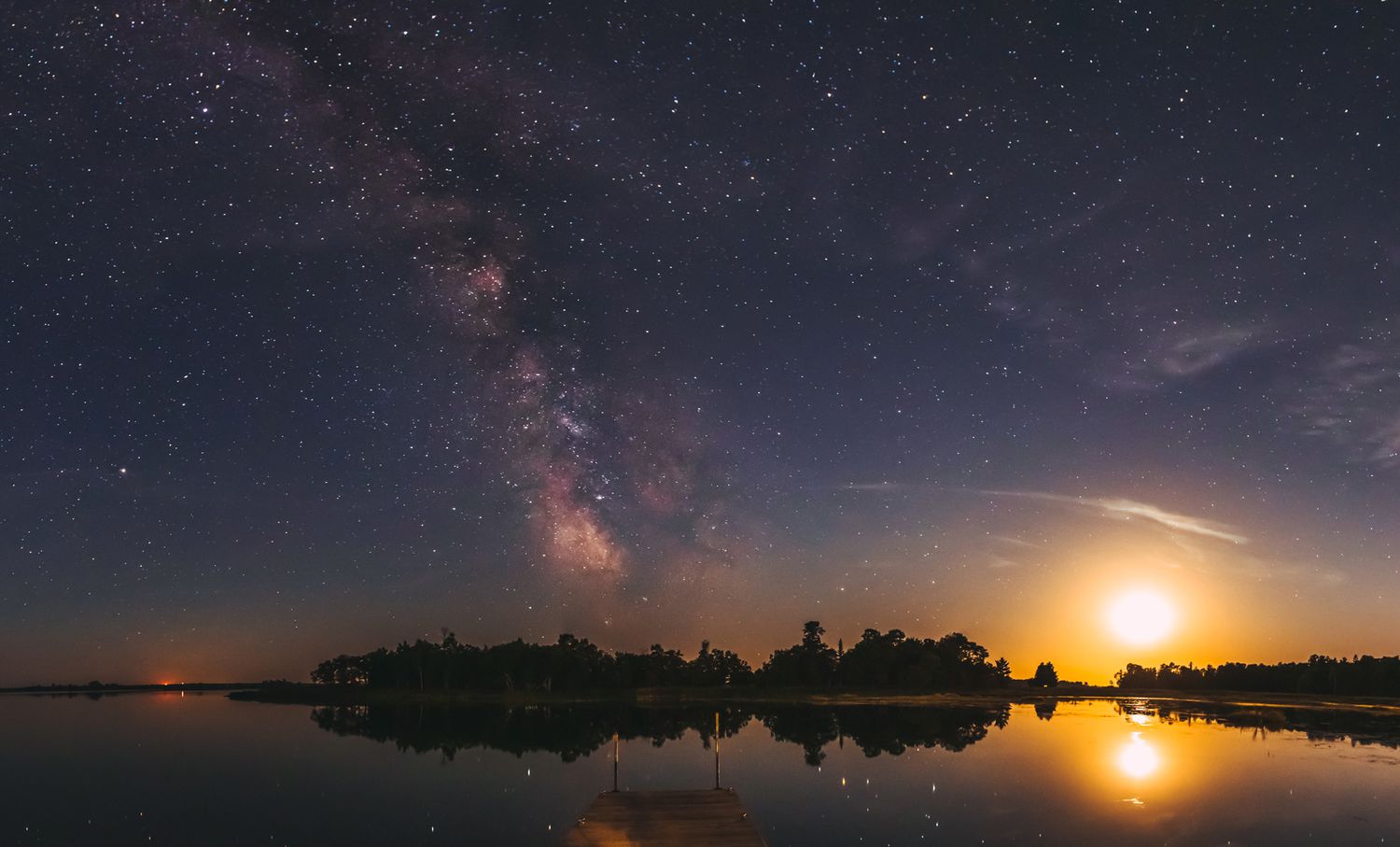 Night sky in Voyageurs National Park