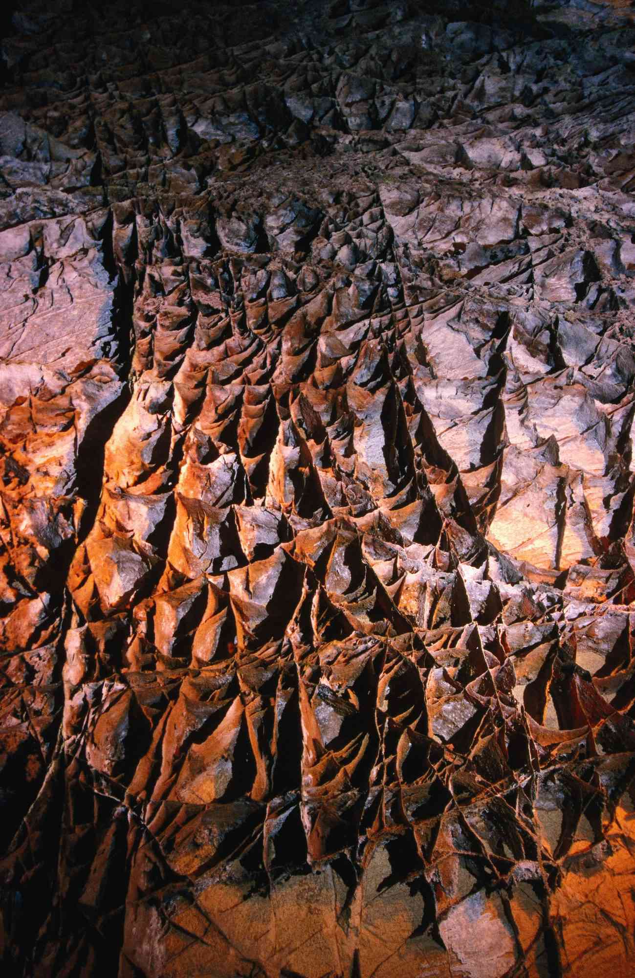 Boxwork cave foundations in Wind Cave National Park