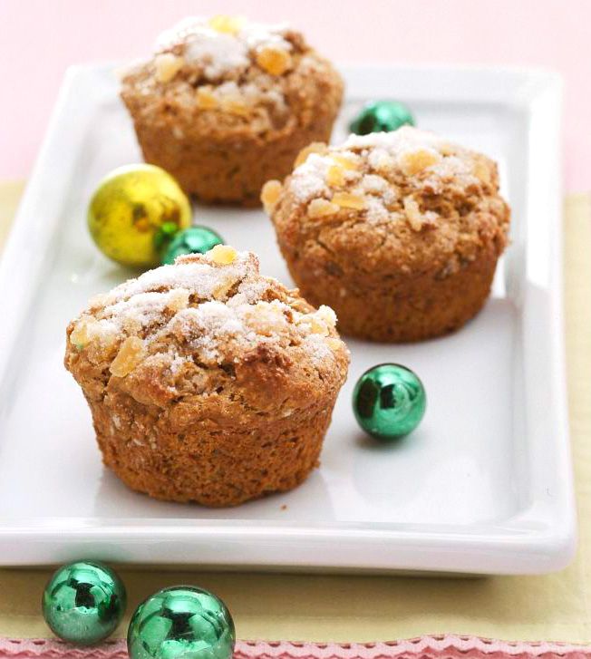 Gingerbread-Sour Cream Muffins