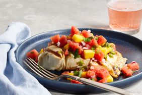 Grilled Halibut with Watermelon Salsa