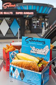 hotdog from Superdawg