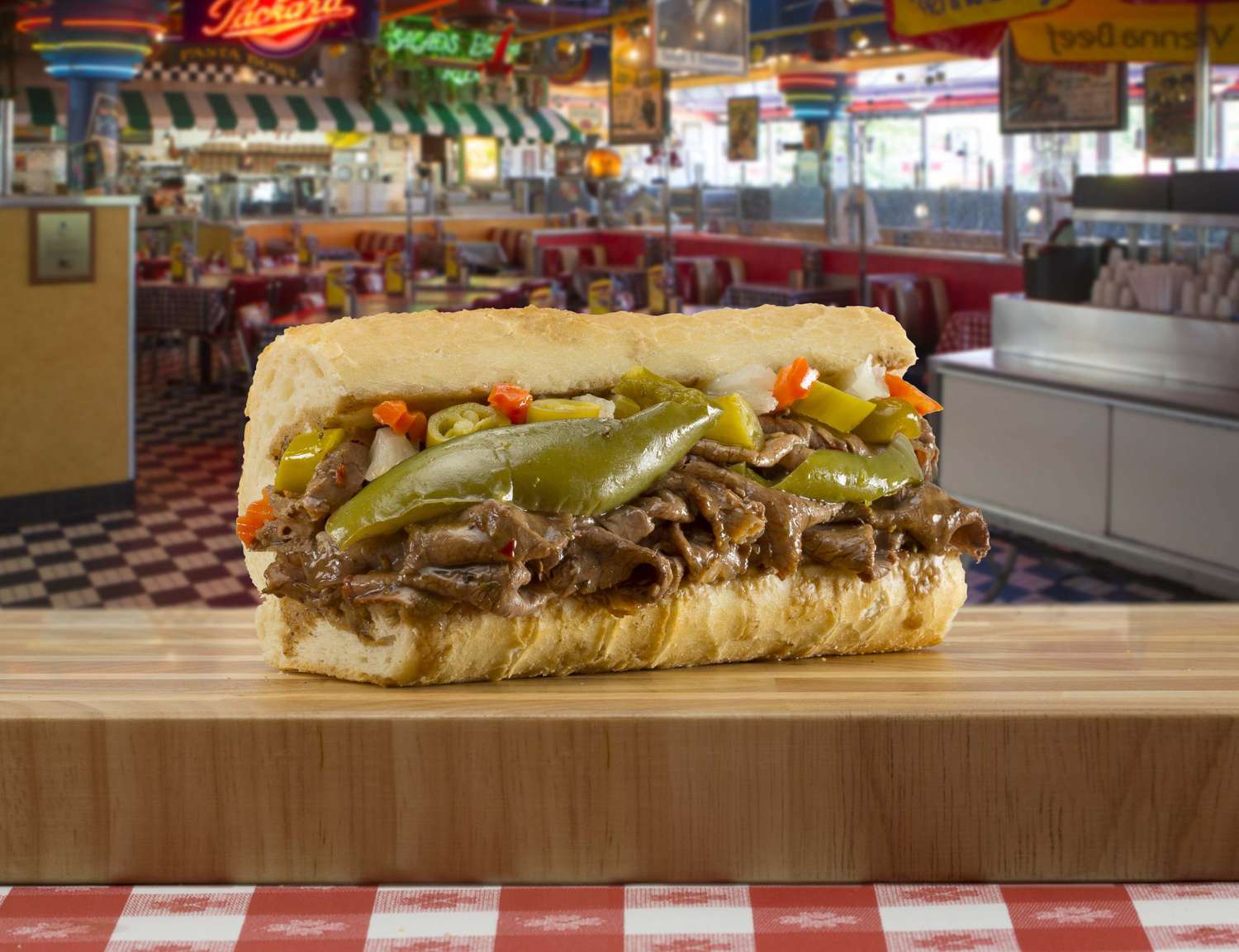 Portillo's Italian beef sandwich Chicago