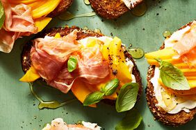 Mango Toast with Prosciutto