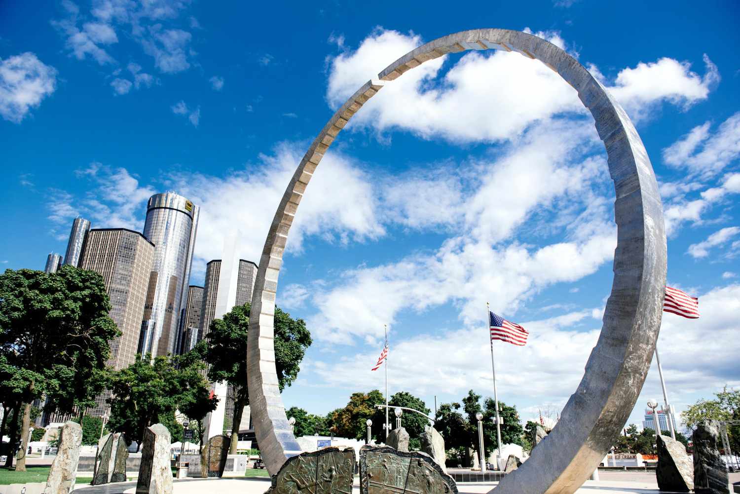 Detroit International RiverWalk, Philip A. Hart Plaza