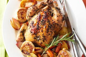 Lemon-Rosemary Chicken with Roasted Vegetables