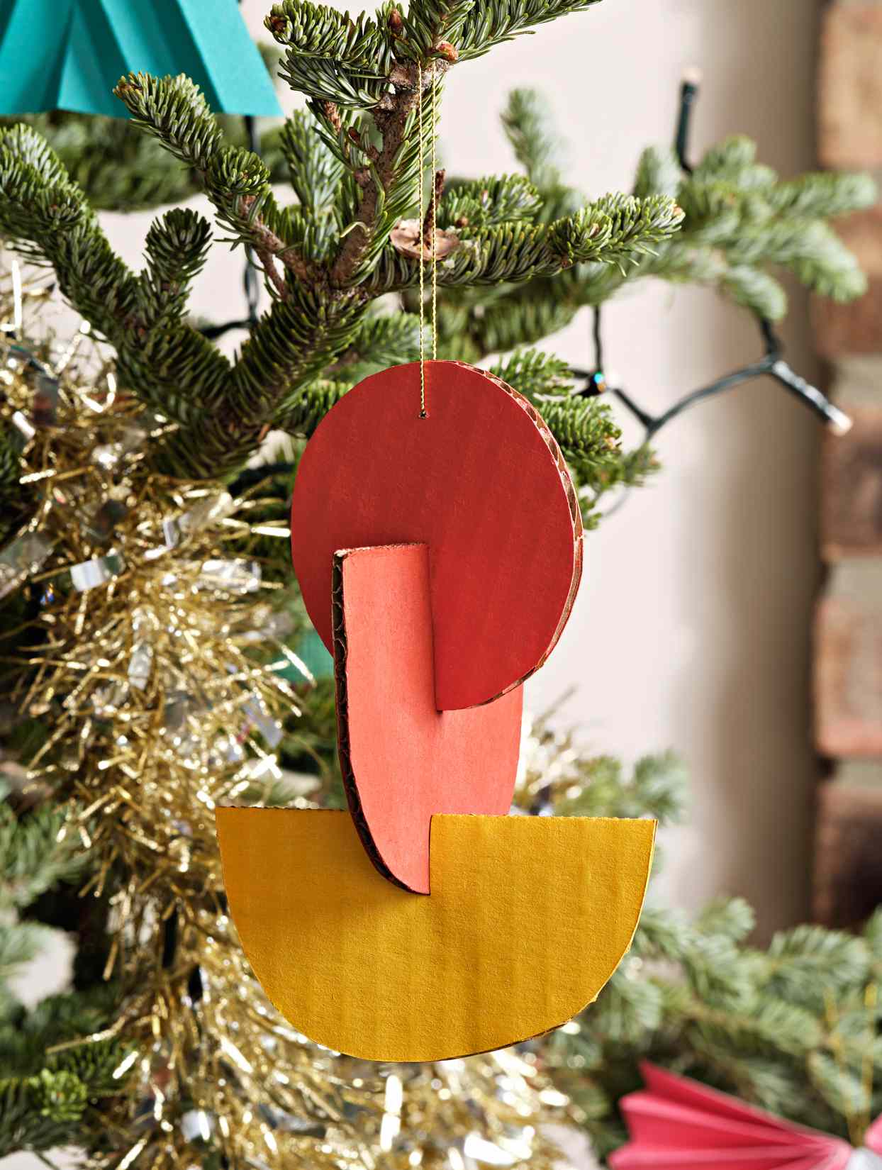painted cardboard ornaments
