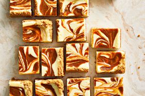 Pumpkin Swirl Cheesecake Bars