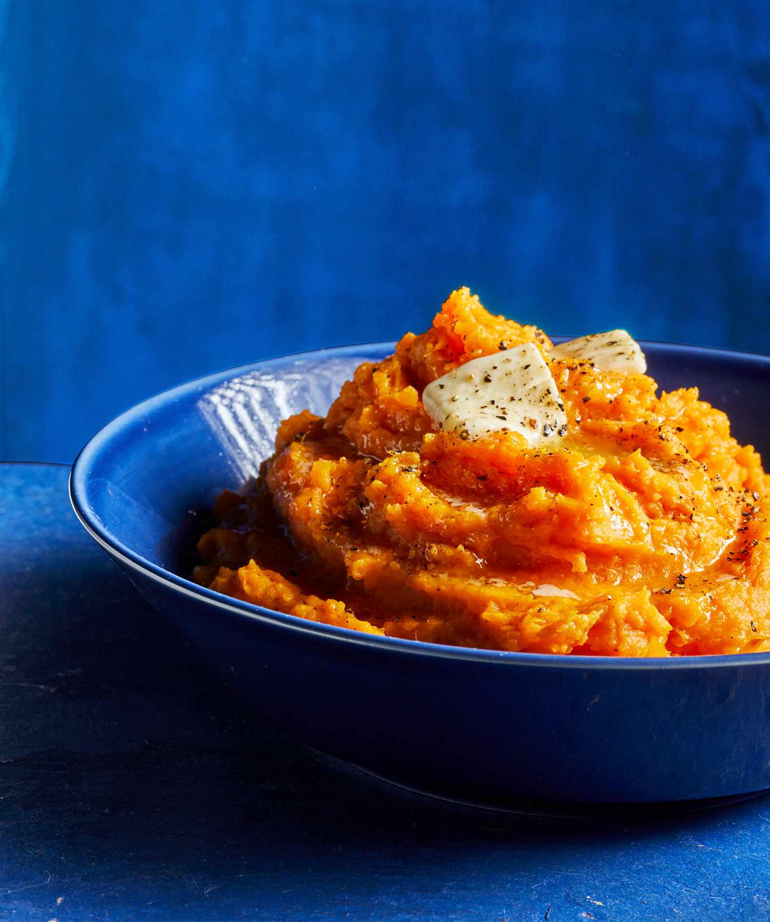 Mashed Sweet Potatoes with Orange and Mascarpone