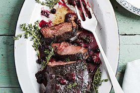 Steak with Berry Sauce